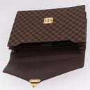 LOUIS VUITTON Damier Ebene Serviette Ambassador Business Bag LV Auth 199355V-17