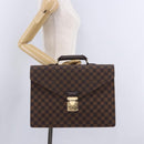 LOUIS VUITTON Damier Ebene Serviette Ambassador Business Bag LV Auth 199355V-29
