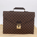 LOUIS VUITTON Damier Ebene Serviette Ambassador Business Bag LV Auth 199355V-30