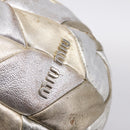 Miu Miu Tote Bag Leather Silver Gold Auth 199356A-14