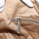 Miu Miu Tote Bag Leather Silver Gold Auth 199356A-20