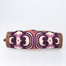 Miu Miu Hand Bag Canvas Purple Brown Auth 199357A-5