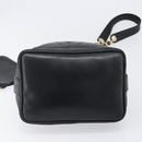 CHANEL Drawstring Chain Shoulder Bag Lamb Skin Black Gold Tone CC Auth 199358V-5