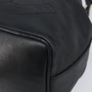 CHANEL Drawstring Chain Shoulder Bag Lamb Skin Black Gold Tone CC Auth 199358V-9