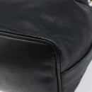 CHANEL Drawstring Chain Shoulder Bag Lamb Skin Black Gold Tone CC Auth 199358V-16