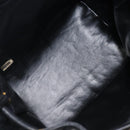 CHANEL Drawstring Chain Shoulder Bag Lamb Skin Black Gold Tone CC Auth 199358V-10
