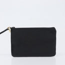 CHANEL Drawstring Chain Shoulder Bag Lamb Skin Black Gold Tone CC Auth 199358V-22