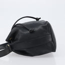 CHANEL Drawstring Chain Shoulder Bag Lamb Skin Black Gold Tone CC Auth 199358V-4