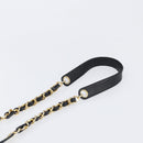 CHANEL Drawstring Chain Shoulder Bag Lamb Skin Black Gold Tone CC Auth 199358V-14
