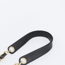 CHANEL Drawstring Chain Shoulder Bag Lamb Skin Black Gold Tone CC Auth 199358V-8
