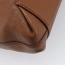 Miu Miu Hand Bag Leather Brown Gold Tone Auth 199360V-16