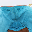 Miu Miu Hand Bag Leather Brown Gold Tone Auth 199360V-18