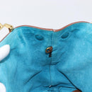 Miu Miu Hand Bag Leather Brown Gold Tone Auth 199360V-19