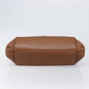 Miu Miu Hand Bag Leather Brown Gold Tone Auth 199360V-5