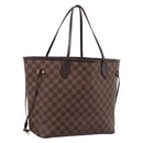 LOUIS VUITTON Damier Ebene Neverfull MM Tote Bag N51105 LV Auth 199361V-1