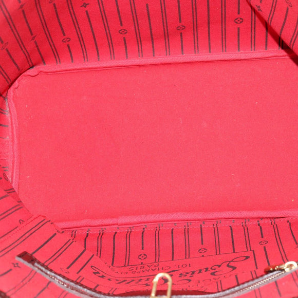 LOUIS VUITTON Damier Ebene Neverfull MM Tote Bag N51105 LV Auth 199361V