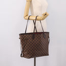 LOUIS VUITTON Damier Ebene Neverfull MM Tote Bag N51105 LV Auth 199361V-21