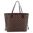 LOUIS VUITTON Damier Ebene Neverfull MM Tote Bag N51105 LV Auth 199361V-2