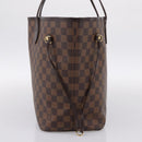 LOUIS VUITTON Damier Ebene Neverfull MM Tote Bag N51105 LV Auth 199361V-4