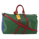 LOUIS VUITTON Epi Keepall Bandouliere 50 Bag Green Red Blue M55571 Auth 199362A-1