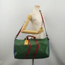 LOUIS VUITTON Epi Keepall Bandouliere 50 Bag Green Red Blue M55571 Auth 199362A-28