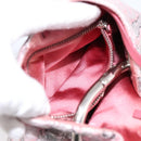 PRADA Brocade Hand Pouch Silk Pink Silver Auth 199363SAM-22