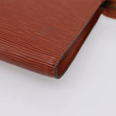 LOUIS VUITTON Epi Pochette Accessoires Pouch Brown M52983 LV Auth 199366-9