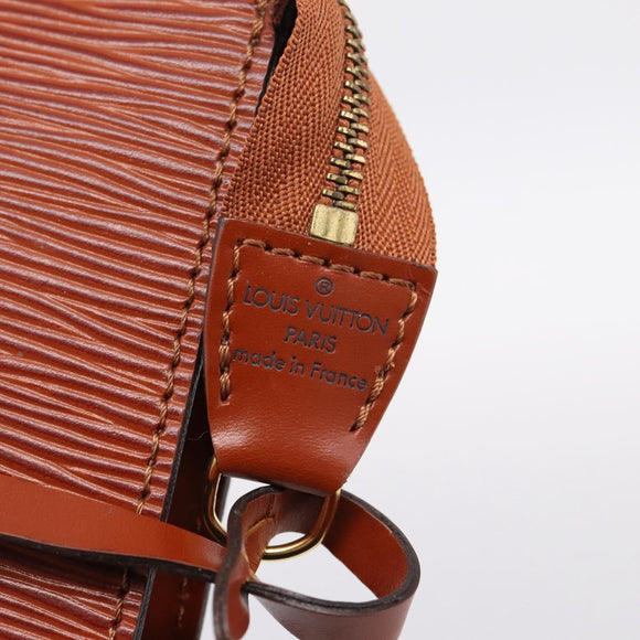 LOUIS VUITTON Epi Pochette Accessoires Pouch Brown M52983 LV Auth 199366