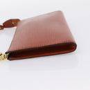 LOUIS VUITTON Epi Pochette Accessoires Pouch Brown M52983 LV Auth 199366-3