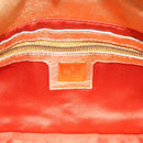FENDI Mamma Baguette Shoulder Bag Leather Gold Silver Auth 199367A-11