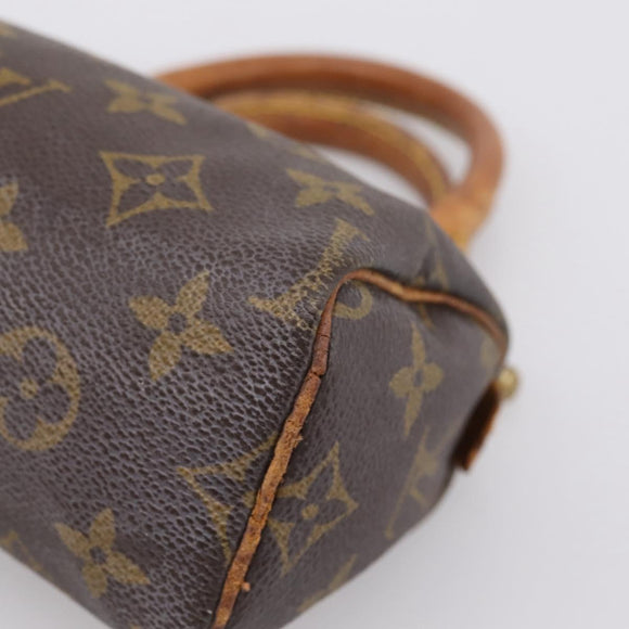 LOUIS VUITTON Monogram Mini Speedy Hand Bag M41534 LV Auth 199368