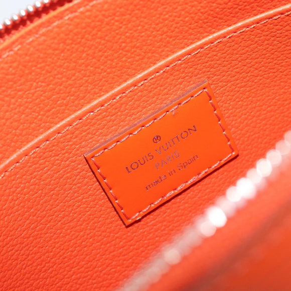 LOUIS VUITTON Epi Pochette Cosmetic PM Pouch Orange M40642 LV Auth 199373V
