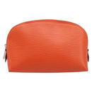 LOUIS VUITTON Epi Pochette Cosmetic PM Pouch Orange M40642 LV Auth 199373V-13