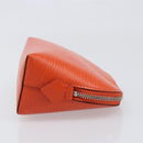 LOUIS VUITTON Epi Pochette Cosmetic PM Pouch Orange M40642 LV Auth 199373V-3