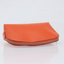 LOUIS VUITTON Epi Pochette Cosmetic PM Pouch Orange M40642 LV Auth 199373V-5