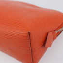 LOUIS VUITTON Epi Pochette Cosmetic PM Pouch Orange M40642 LV Auth 199373V-7