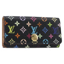 LOUIS VUITTON Monogram Multicolor Multicles 4 Key Case Black M60044 Auth 199374-1