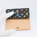 LOUIS VUITTON Monogram Multicolor Multicles 4 Key Case Black M60044 Auth 199374-18