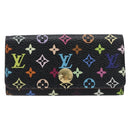 LOUIS VUITTON Monogram Multicolor Multicles 4 Key Case Black M60044 Auth 199374-13