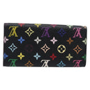 LOUIS VUITTON Monogram Multicolor Multicles 4 Key Case Black M60044 Auth 199374-2