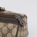 GUCCI GG Supreme Web Sherry Line Boston Bag PVC Beige 10 012 3842 Auth 199377-14