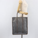 FENDI Zucca Tote Bag PVC Leather Gray Silver 7VA243 Auth 199379V-22