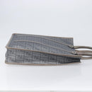 FENDI Zucca Tote Bag PVC Leather Gray Silver 7VA243 Auth 199379V-3