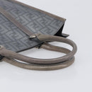 FENDI Zucca Tote Bag PVC Leather Gray Silver 7VA243 Auth 199379V-7