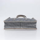 FENDI Zucca Tote Bag PVC Leather Gray Silver 7VA243 Auth 199379V-5