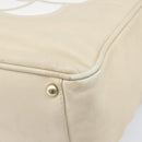 CHANEL Camelia Tote Bag Lamb Skin Beige Gold Tone CC Auth 199382V-8