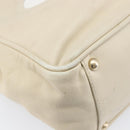 CHANEL Camelia Tote Bag Lamb Skin Beige Gold Tone CC Auth 199382V-15