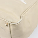 CHANEL Camelia Tote Bag Lamb Skin Beige Gold Tone CC Auth 199382V-16