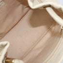 CHANEL Camelia Tote Bag Lamb Skin Beige Gold Tone CC Auth 199382V-10
