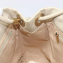 CHANEL Camelia Tote Bag Lamb Skin Beige Gold Tone CC Auth 199382V-20